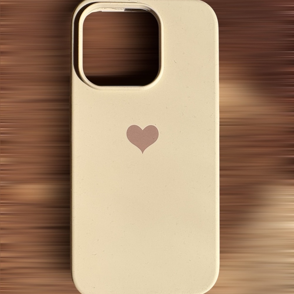 Cream Heart Phone Case